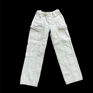 white cargo pants